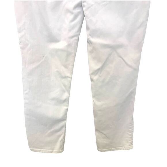 Chico's White Jeans 1 US8 M So Slimming Girlfriend Mid Rise Crop Coastal Cowgirl - Picture 5 of 7